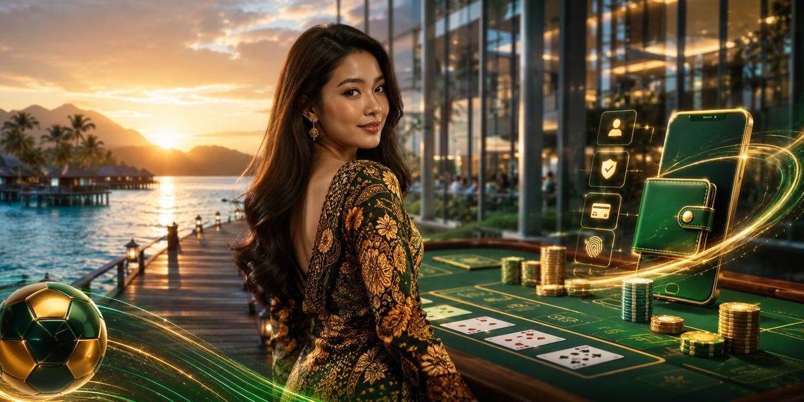 Permainan kad Baccarat gaya batik Sabah menggambarkan suasana kasino Malaysia